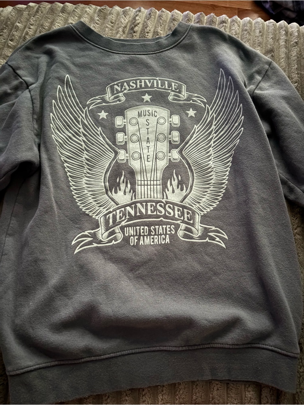 Nashville Tennessee Gray Graphic Sweatshirt